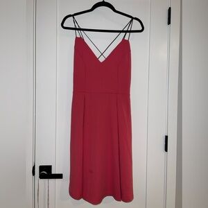 Boutique Fuschia Pink Spaghetti Strap Crossback Dress Womens Size XXXL 3XL